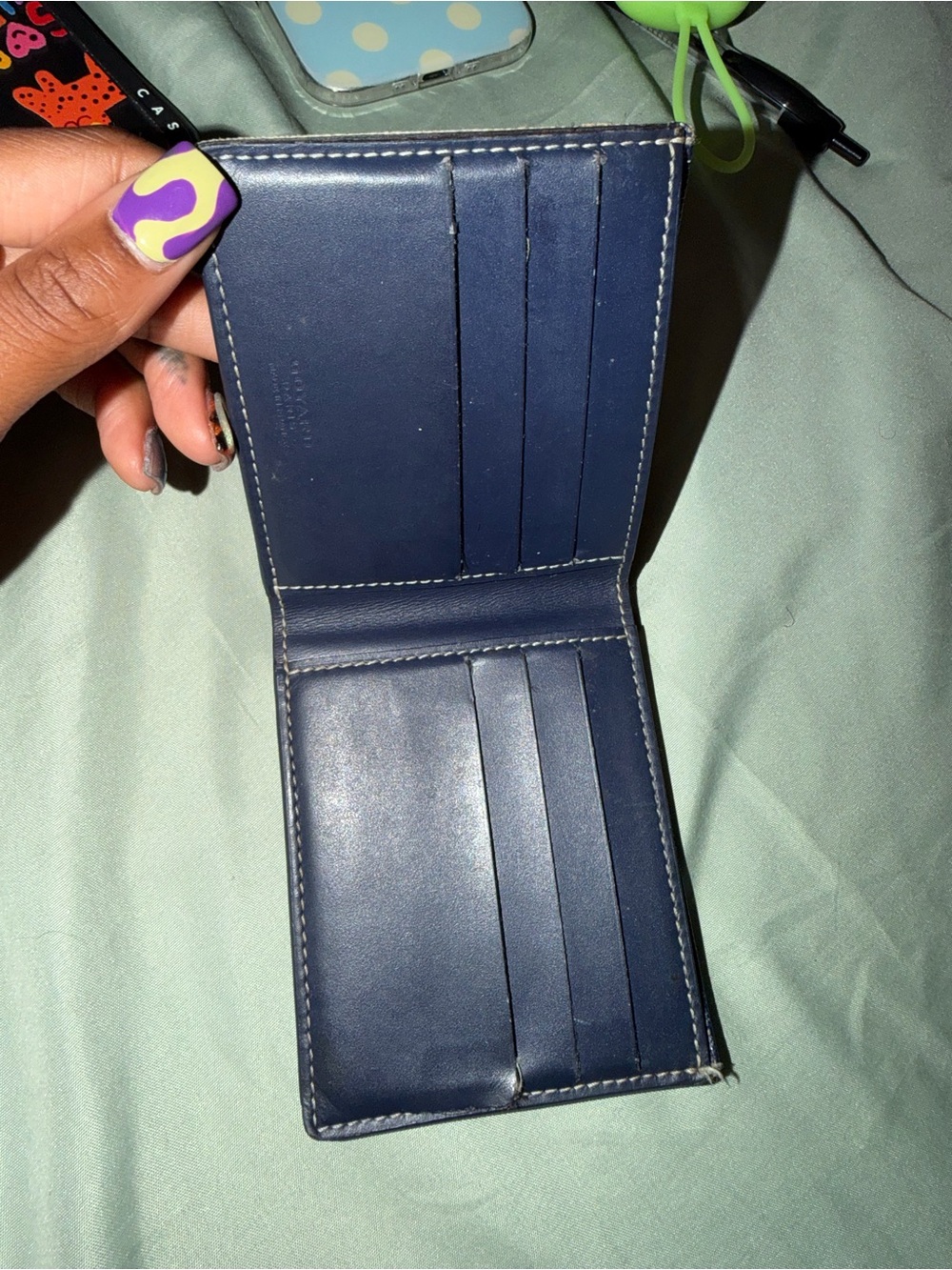 men’s leather goyard wallet - Picture 3 of 7